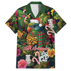 Meri Kirihimete Kakapo Santa Family Matching Long Sleeve Bodycon Dress and Hawaiian Shirt Merry Christmas with Tropical Vibe
