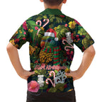 Meri Kirihimete Kakapo Santa Kid Hawaiian Shirt Merry Christmas with Tropical Vibe