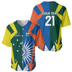 India vs Australia Custom Baseball Jersey Blue vs Gold Cricket Heritage - Aussie Hoodie