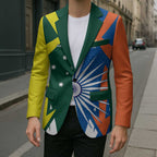 India vs Australia Custom Blazer Blue vs Gold Cricket Heritage - Aussie Hoodie