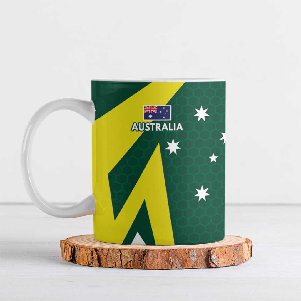 India vs Australia Custom Ceramic Mug Blue vs Gold Cricket Heritage - Aussie Hoodie