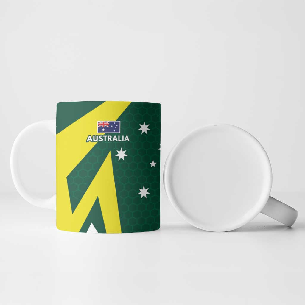 India vs Australia Custom Ceramic Mug Blue vs Gold Cricket Heritage - Aussie Hoodie