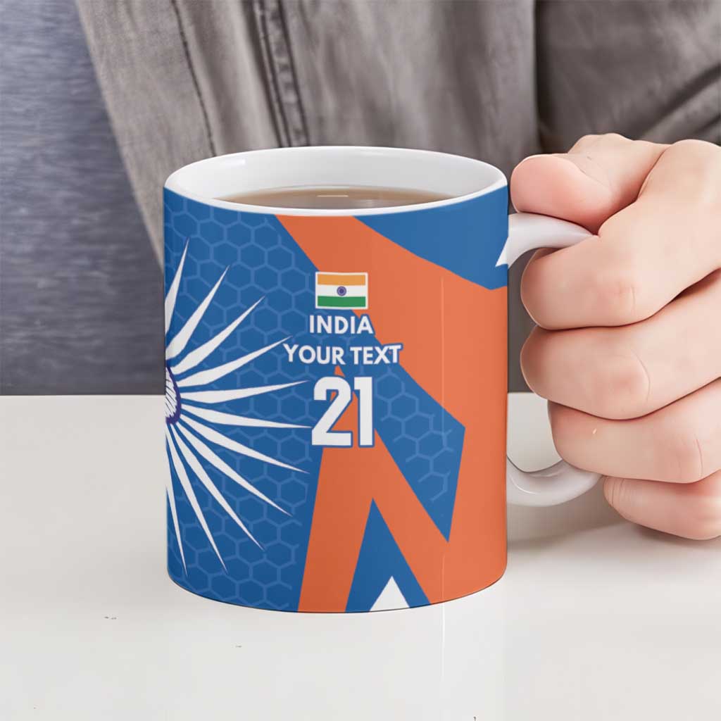 India vs Australia Custom Ceramic Mug Blue vs Gold Cricket Heritage - Aussie Hoodie