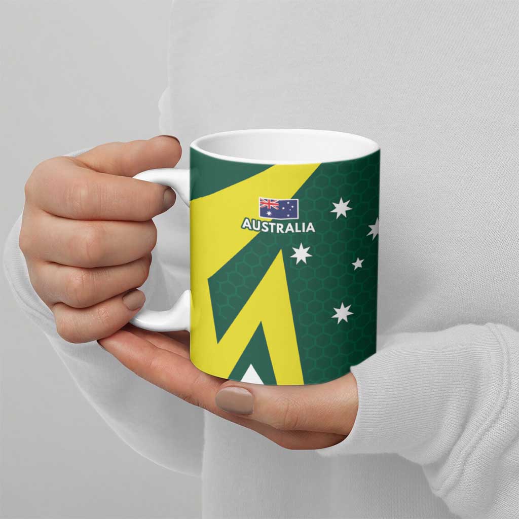 India vs Australia Custom Ceramic Mug Blue vs Gold Cricket Heritage - Aussie Hoodie