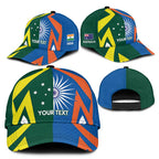 India vs Australia Personalised Classic Cap Blue vs Gold Cricket Heritage - Aussie Hoodie