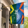 India vs Australia Custom Garden Flag Blue vs Gold Cricket Heritage - Aussie Hoodie