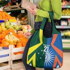 India vs Australia Custom Grocery Bag Blue vs Gold Cricket Heritage - Aussie Hoodie