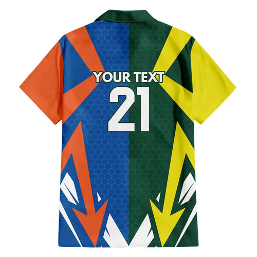 India vs Australia Custom Hawaiian Shirt Blue vs Gold Cricket Heritage - Aussie Hoodie