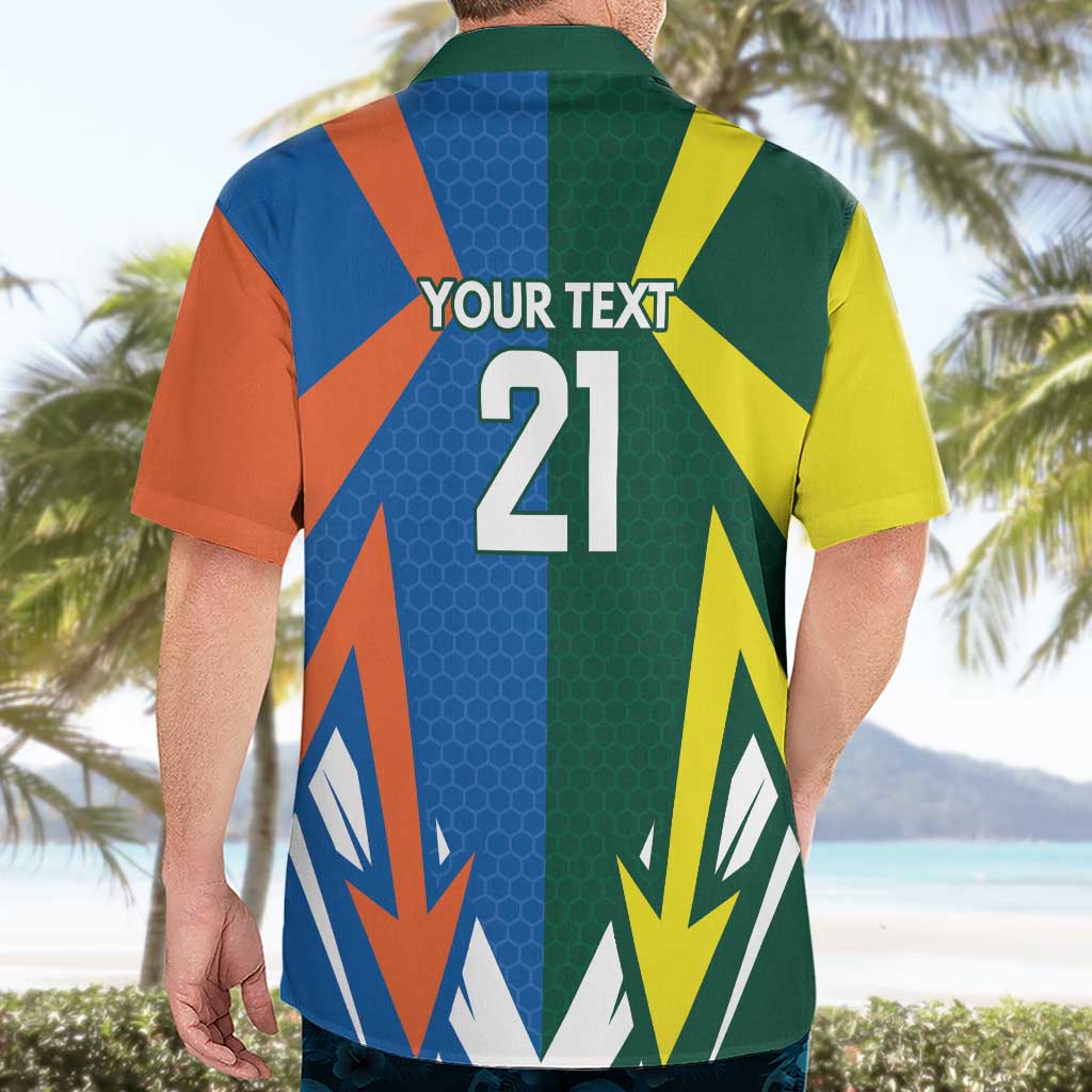 India vs Australia Custom Hawaiian Shirt Blue vs Gold Cricket Heritage - Aussie Hoodie
