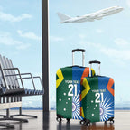 India vs Australia Custom Luggage Cover Blue vs Gold Cricket Heritage - Aussie Hoodie