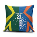India vs Australia Custom Pillow Cover Blue vs Gold Cricket Heritage - Aussie Hoodie