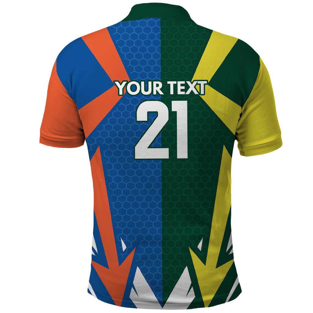 India vs Australia Custom Polo Shirt Blue vs Gold Cricket Heritage - Aussie Hoodie