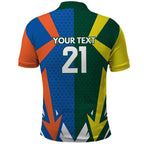 India vs Australia Custom Polo Shirt Blue vs Gold Cricket Heritage - Aussie Hoodie