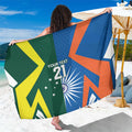 India vs Australia Custom Sarong Blue vs Gold Cricket Heritage - Aussie Hoodie