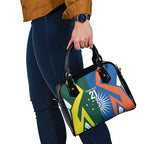 India vs Australia Custom Shoulder Handbag Blue vs Gold Cricket Heritage - Aussie Hoodie