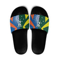 India vs Australia Custom Slide Sandals Blue vs Gold Cricket Heritage - Aussie Hoodie