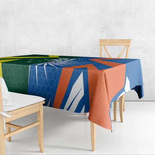 India vs Australia Custom Tablecloth Blue vs Gold Cricket Heritage - Aussie Hoodie