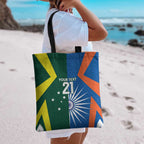 India vs Australia Custom Tote Bag Blue vs Gold Cricket Heritage - Aussie Hoodie