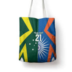 India vs Australia Custom Tote Bag Blue vs Gold Cricket Heritage - Aussie Hoodie