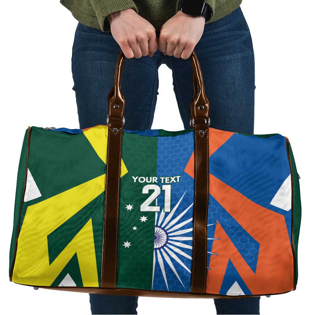 India vs Australia Custom Travel Bag Blue vs Gold Cricket Heritage - Aussie Hoodie