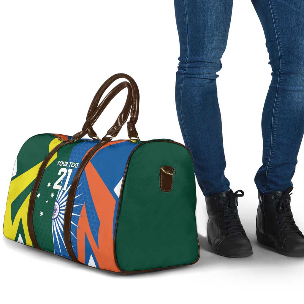 India vs Australia Custom Travel Bag Blue vs Gold Cricket Heritage - Aussie Hoodie
