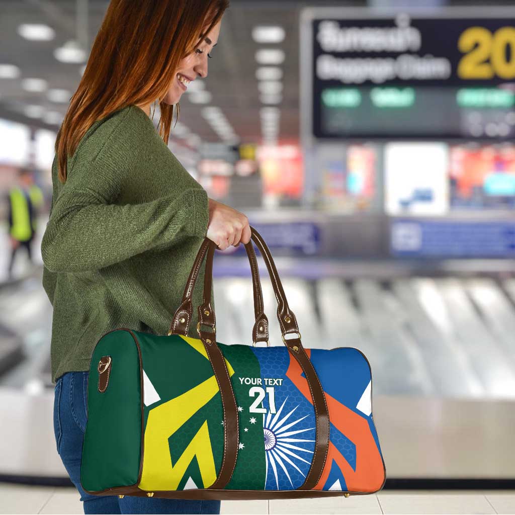 India vs Australia Custom Travel Bag Blue vs Gold Cricket Heritage - Aussie Hoodie