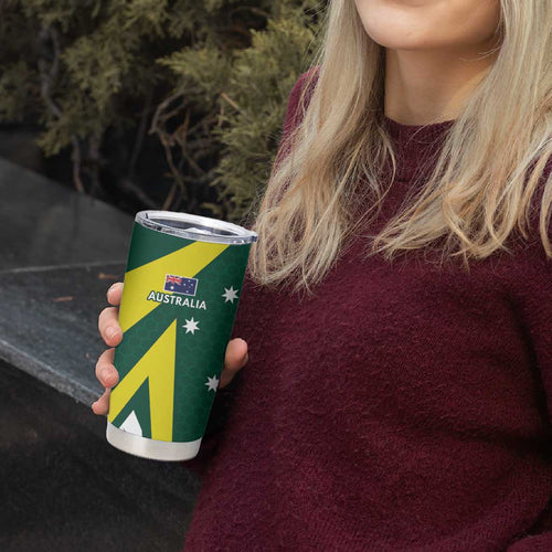 India vs Australia Custom Tumbler Cup Blue vs Gold Cricket Heritage - Aussie Hoodie