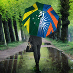India vs Australia Custom Umbrella Blue vs Gold Cricket Heritage - Aussie Hoodie