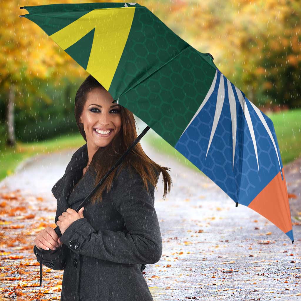 India vs Australia Custom Umbrella Blue vs Gold Cricket Heritage - Aussie Hoodie