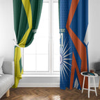 India vs Australia Custom Window Curtain Blue vs Gold Cricket Heritage - Aussie Hoodie