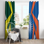 India vs Australia Custom Window Curtain Blue vs Gold Cricket Heritage - Aussie Hoodie