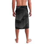 New Zealand Cricket Custom Lavalava Potae Pango Black Fern Pattern