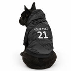 New Zealand Cricket Custom Pet Hoodie Potae Pango Black Fern Pattern