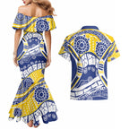 Australian Capital Territory Couples Matching Mermaid Dress and Hawaiian Shirt For The King The Law And The People