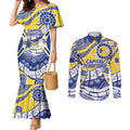 Australian Capital Territory Couples Matching Mermaid Dress and Long Sleeve Button Shirt For The King The Law And The People