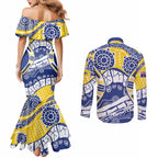 Australian Capital Territory Couples Matching Mermaid Dress and Long Sleeve Button Shirt For The King The Law And The People
