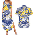 Australian Capital Territory Couples Matching Summer Maxi Dress and Hawaiian Shirt For The King The Law And The People
