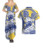 Australian Capital Territory Couples Matching Summer Maxi Dress and Hawaiian Shirt For The King The Law And The People