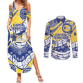 Australian Capital Territory Couples Matching Summer Maxi Dress and Long Sleeve Button Shirt For The King The Law And The People