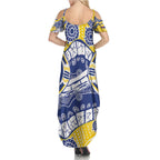 Australian Capital Territory Family Matching Summer Maxi Dress and Hawaiian Shirt For The King The Law And The People