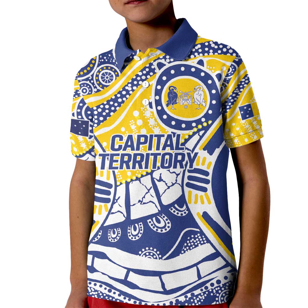 Australian Capital Territory Kid Polo Shirt For The King The Law And The People