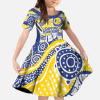 Australian Capital Territory Kid Short Sleeve Dress For The King The Law And The People