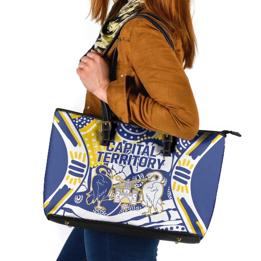 Australian Capital Territory Leather Tote Bag For The King The Law And The People