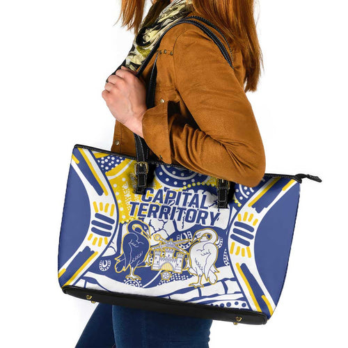 Australian Capital Territory Leather Tote Bag For The King The Law And The People