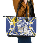 Australian Capital Territory Leather Tote Bag For The King The Law And The People