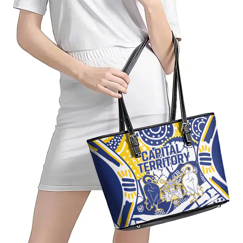 Australian Capital Territory Leather Tote Bag For The King The Law And The People