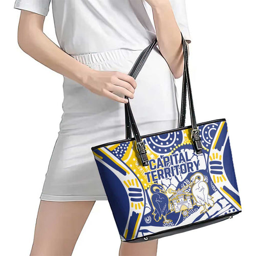 Australian Capital Territory Leather Tote Bag For The King The Law And The People