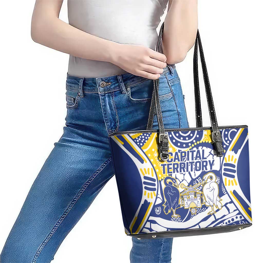 Australian Capital Territory Leather Tote Bag For The King The Law And The People