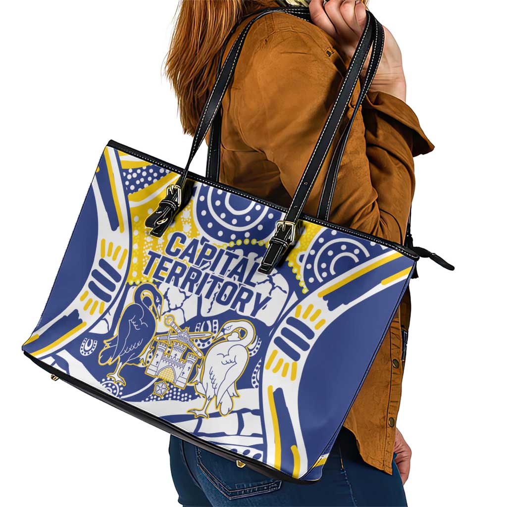 Australian Capital Territory Leather Tote Bag For The King The Law And The People