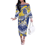 Australian Capital Territory Off The Shoulder Long Sleeve Dress For The King The Law And The People
